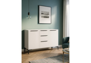 Комод, Иадама белый / белый глянец