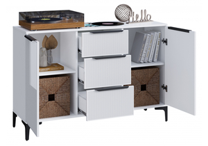 Комод, Иадама белый / белый глянец