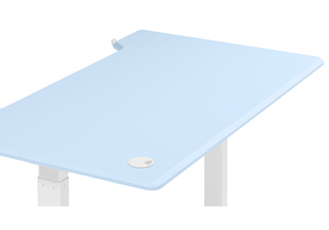 Компьютерный стол, Маркос 120х75 голубой / белый