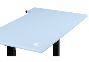 Компьютерный стол, Маркос 120х75 голубой / черный