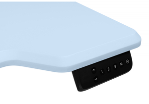 Компьютерный стол, Маркос 120х75 голубой / черный