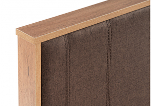 Кровать, Iris 90х200 металл дуб вотан / черный муар