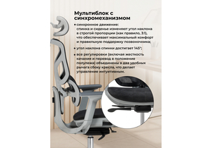 Офисное кресло, Samur white / black