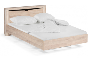 Кровать, Магантия 160х200 с ПМ парящая дуб баррик