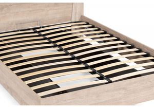 Кровать, Магантия 160х200 с ПМ парящая дуб баррик