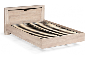 Кровать, Магантия 140х200 сПМ парящая дуб баррик