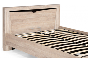 Кровать, Магантия 140х200 сПМ парящая дуб баррик