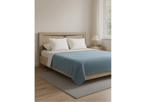 Кровать, Магантия 140х200 сПМ парящая дуб баррик