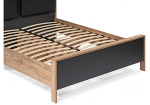 Кровать, Тхан 180х200 дуб крафт золотой / антрацит