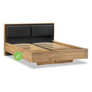 Кровать, Клауд 140х200 парящая дуб крафт золотой / антрацит