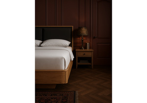 Кровать, Клауд 140х200 парящая дуб крафт золотой / антрацит