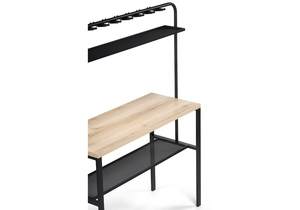 Барный стол, Нари 120х50х171 делано / черный матовый