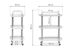 Журнальный стол, Case 56х35х82 white