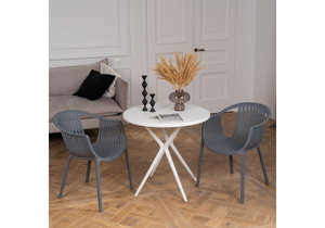 Пластиковый стул, Боркас серый