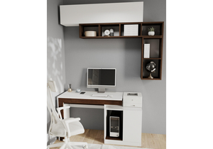 Корпусная мебель, Модена комплектация 1 белый / венге