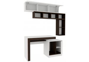 Корпусная мебель, Модена комплектация 1 белый / венге