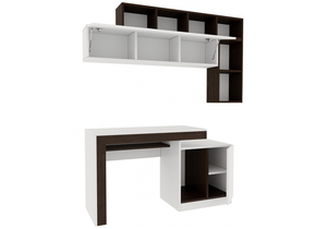 Корпусная мебель, Модена комплектация 3 белый / венге