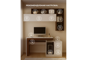 Корпусная мебель, Модена комплектация 3 белый / венге