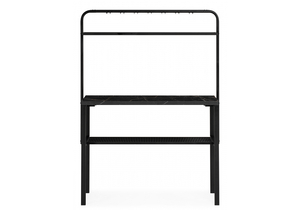 Барный стол, Нари 120х50х171 файерстоун / черный матовый