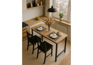 Обеденный стол, Дилан Лофт 120х40х90 дуб крафт золотой