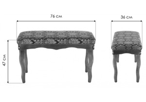 Банкетка, Амадео орех / шоколад