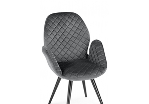Стул, Муат поворотное графитовый / черный