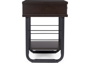Тумба прикроватная, Малгома черная / венге
