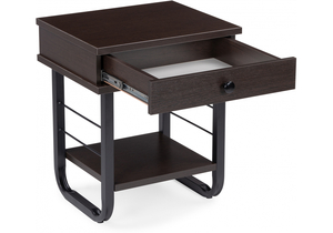 Тумба прикроватная, Малгома черная / венге