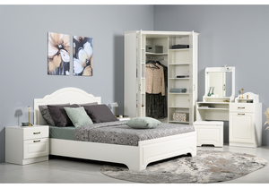 Тумба прикроватная, Ливерпуль 08.146 белый / ясень ваниль НМ-1012-100 пвх