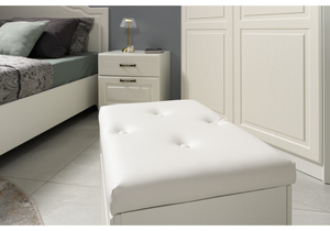 Тумба прикроватная, Ливерпуль 08.146 белый / ясень ваниль НМ-1012-100 пвх