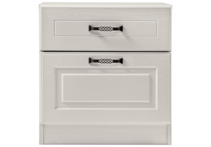 Тумба прикроватная, Ливерпуль 08.146 белый / ясень ваниль НМ-1012-100 пвх