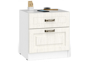 Тумба прикроватная, Ливерпуль 08.146 белый / ясень ваниль НМ-1012-100 пвх