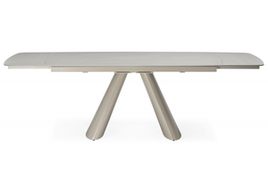 Керамический стол, Grig 165(240)x90 серо-бежевый