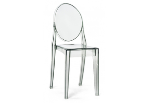 Пластиковый стул, Victoria clear gray