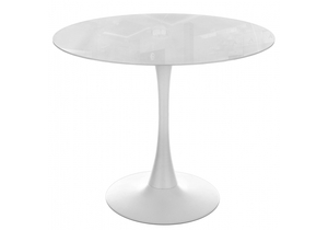 Стол стеклянный, Tulip 90 super white glass