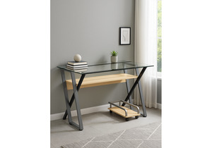 Офисная мебель, Gunar silver gray / clear glass