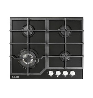 Газовая варочная поверхность GVG 640-1 BL, Черный