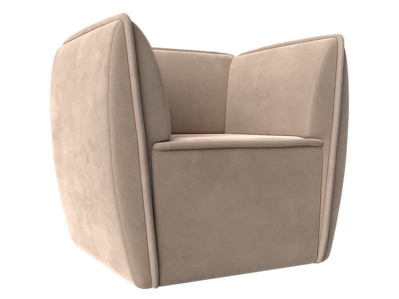 Кресло Бергамо, Велюр, SEVEN 729 бежевый