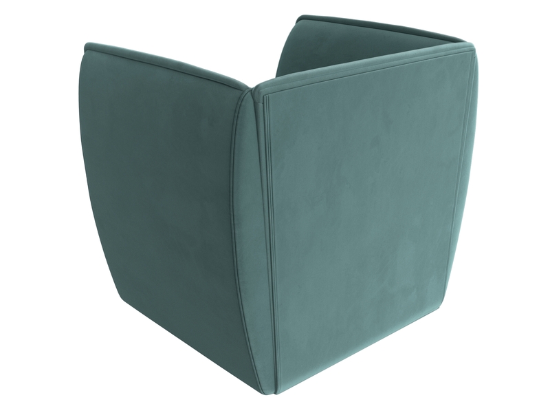 Кресло Бергамо, Велюр, SEVEN 113 бирюзовый