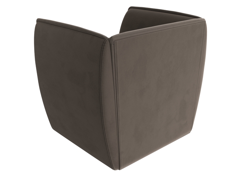 Кресло Бергамо, Велюр, SEVEN 727 коричневый