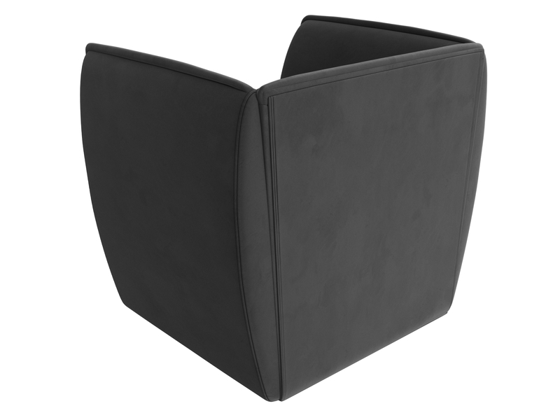 Кресло Бергамо, Велюр, SEVEN 17 серый