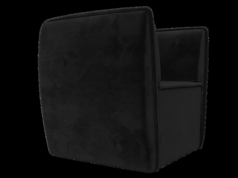 Кресло Бергамо, Велюр, SEVEN 35 черный