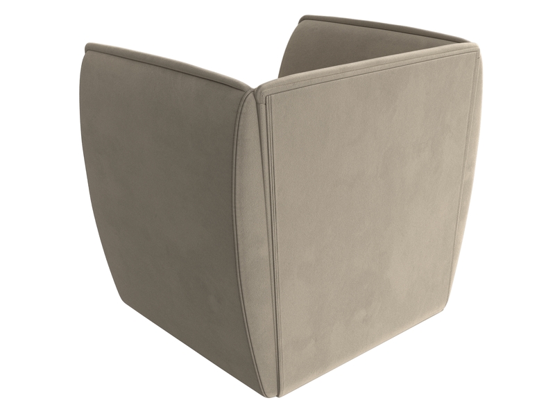 Кресло Бергамо, Микровельвет, Бежевый