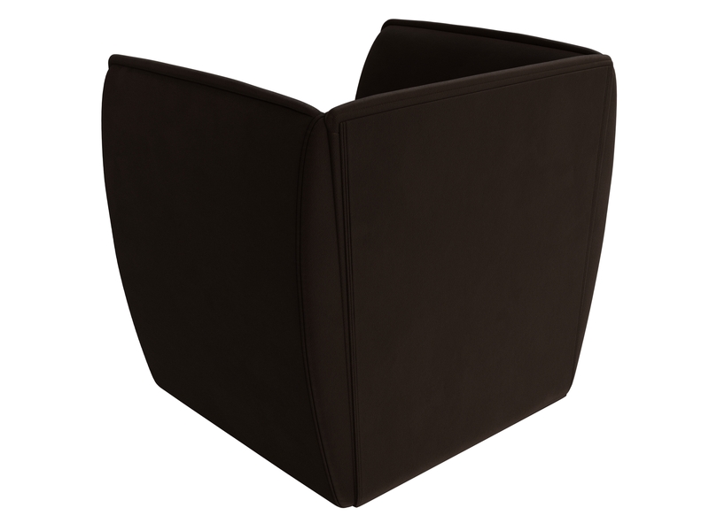 Кресло Бергамо, Микровельвет, Коричневый