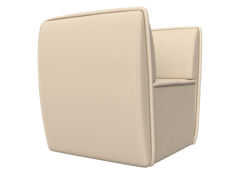 Кресло Бергамо, Экокожа, Бежевый