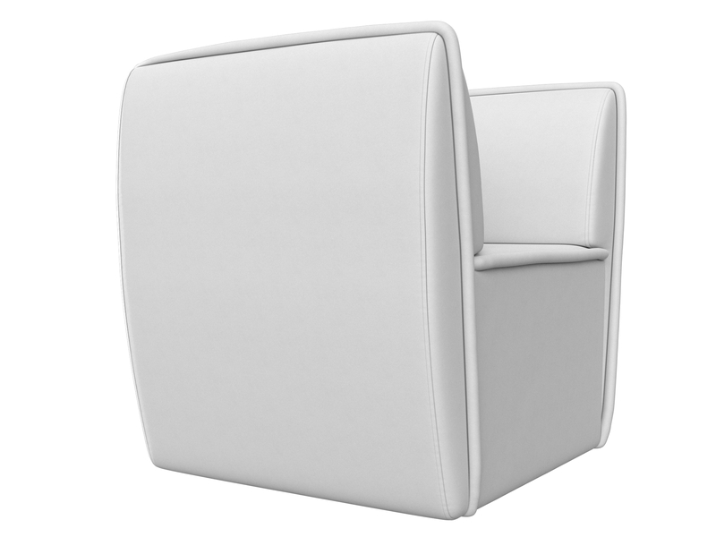 Кресло Бергамо, Экокожа, Белый