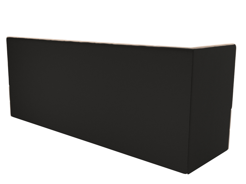 Диван кухонный прямой Бриз с углом слева, Велюр, SEVEN 729 бежевый