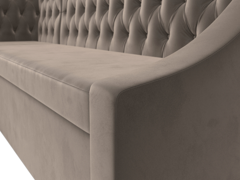 Диван кухонный угловой Мерлин левый угол, Велюр, SEVEN 727 коричневый