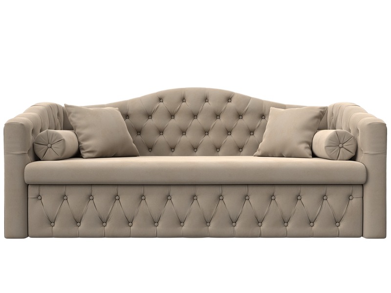 Диван детский прямой Мечта, Велюр, SEVEN 729 бежевый