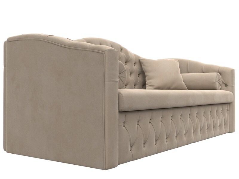 Диван детский прямой Мечта, Велюр, SEVEN 729 бежевый